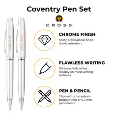 Pen Sets  Service Chrome Pen Gift Set 752335