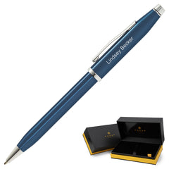 Personalized Cross Century II Blue Ballpoint Pen AT0082WG-103 