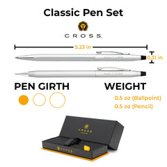 Cross Medalist Classic Century PenPencil Set ChromeGold - Office Depot