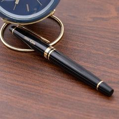 Custom Engraved Waterman Expert Fountain Pen - Black with Gold Trim -  Dayspring Pens