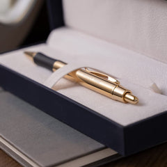 Dayspring Pens - Personalized Monroe 18 Karat Gold Plated Gift Pen and  Pencil Set. Custom Engraved Fast, Great Gift for Man or Woman with Real  Gold